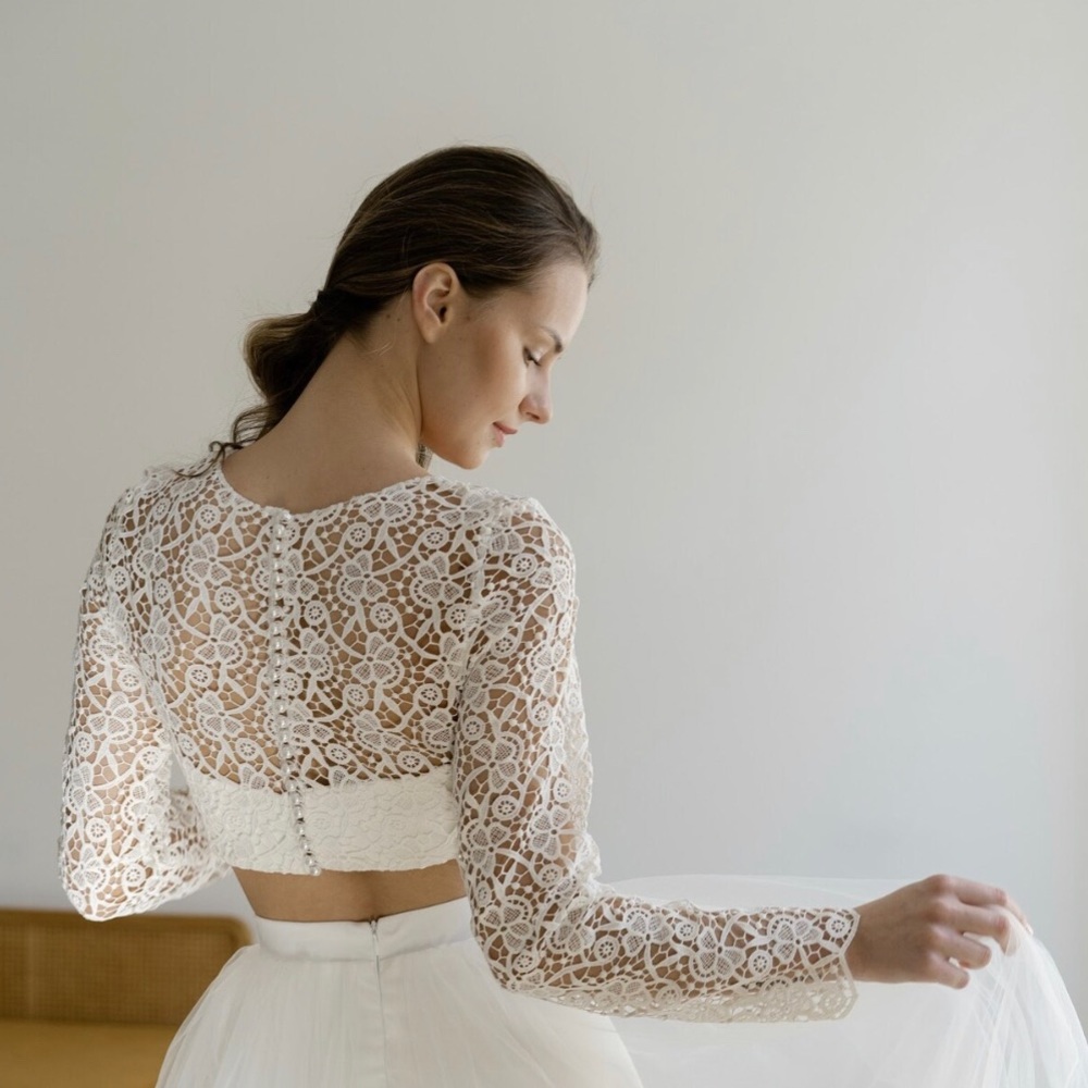 Custom Bridal Lace Top